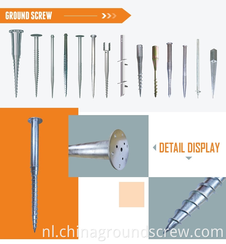 steel ground screw